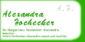 alexandra hochecker business card